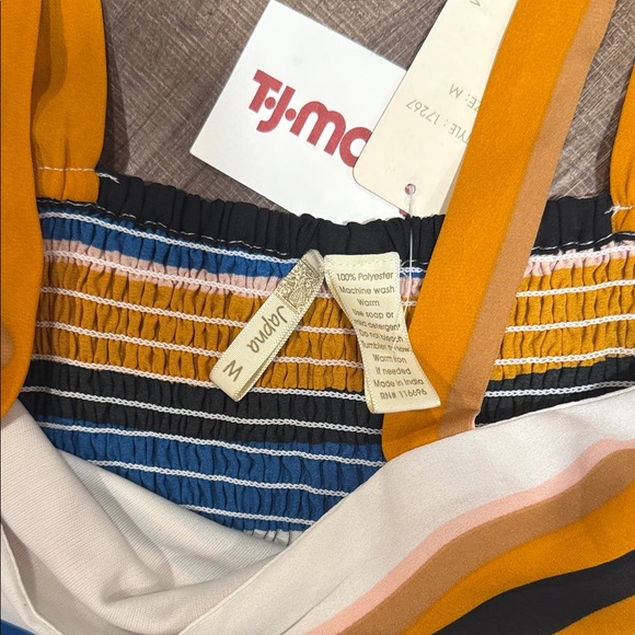 NWT Japna orange and Blue Striped Jumpsuit - Picture 3 of 9